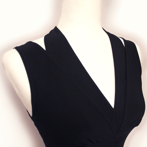 AMERICAN CITY WEAR | Black Multi-Strap 40's-Esque Dress - Picture 5 of 5